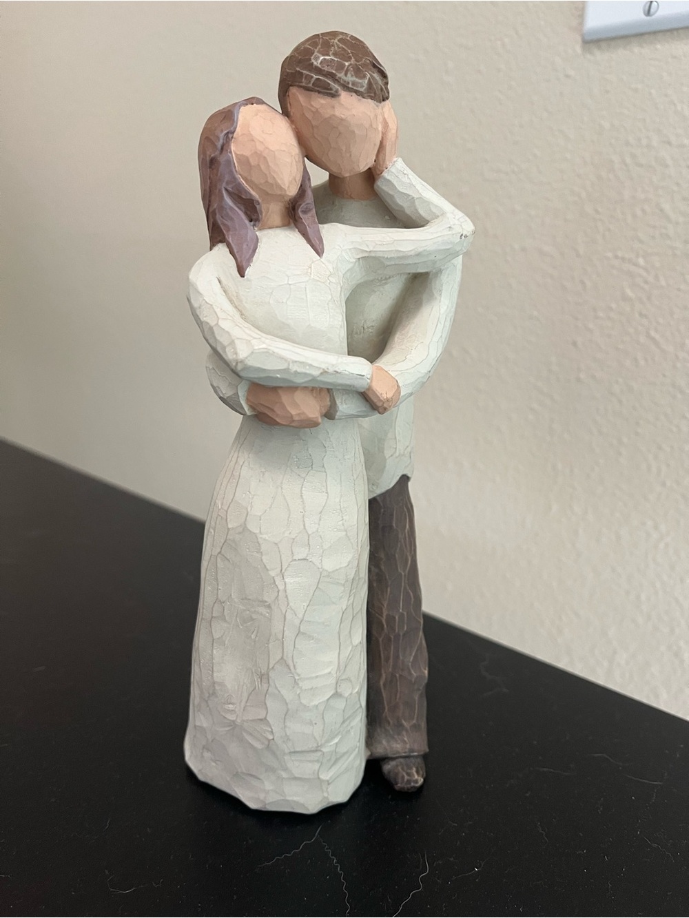 Willow Tree “Together” Couple Figurine in White and Brown